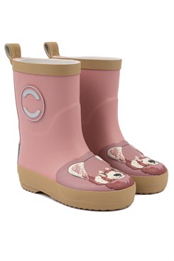 Mikk-Line 3D Gummistiefel - Roter Panda - Ash Rose